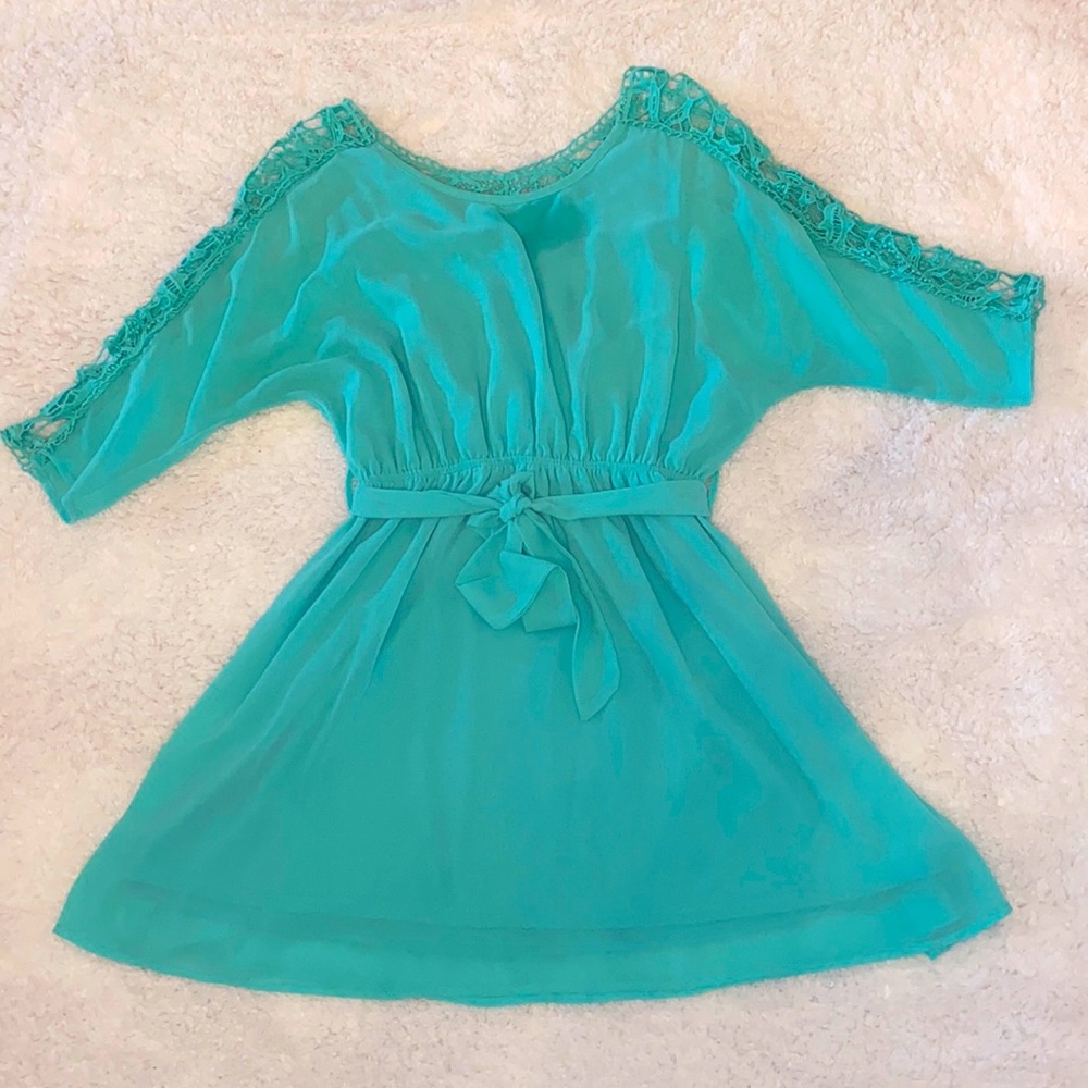 M Light Teal Umgee Dress